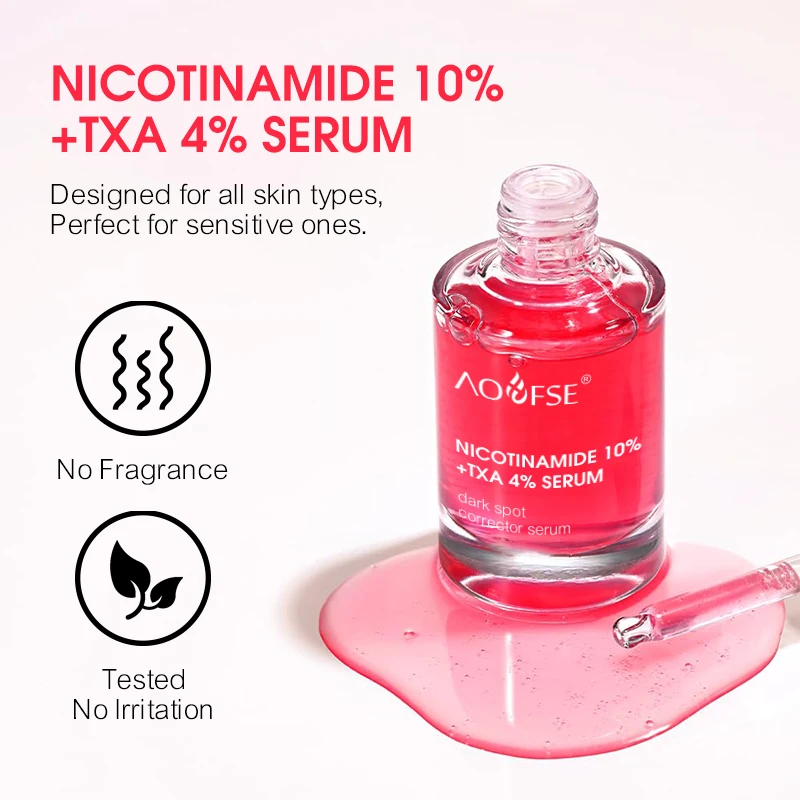 Custom skincare natural ceramide serum 4% txa lightening glass skin niacinamide facial serum