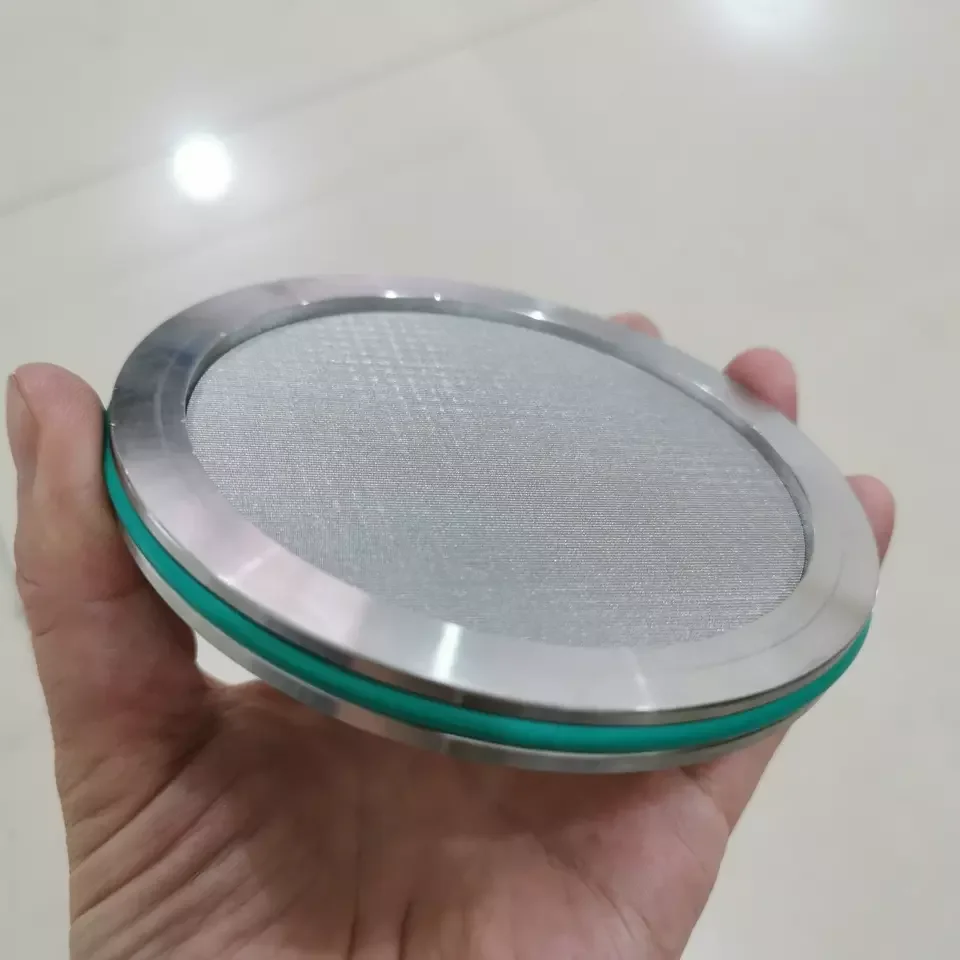 1-200 micron round stainless steel screen filter sintered mesh disc 316 304 Round Edge Covering Filter Discs
