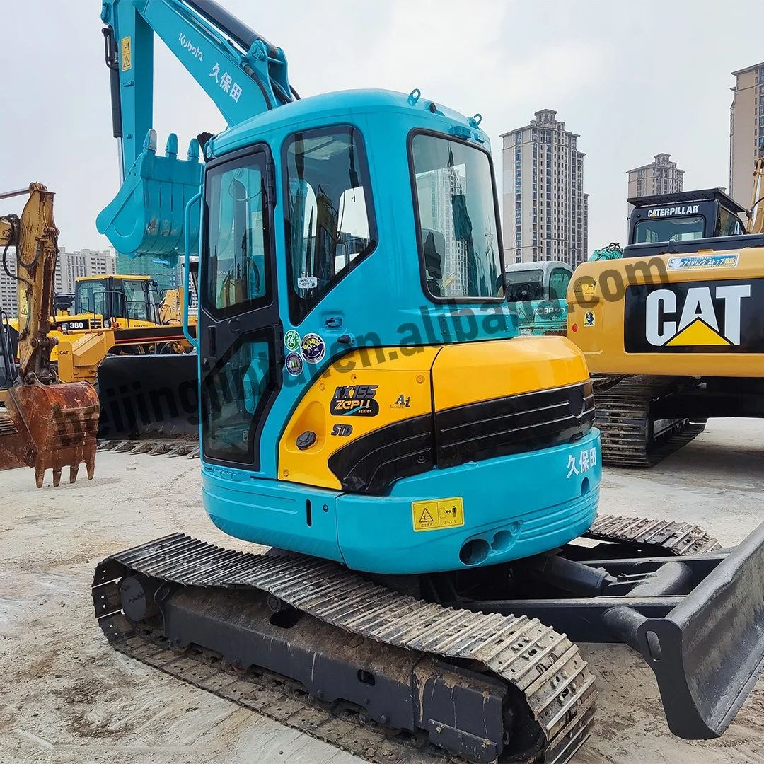 Мини-экскаватор KUBOTA KX155 5 тонный землеройный экскаватор по низкой цене