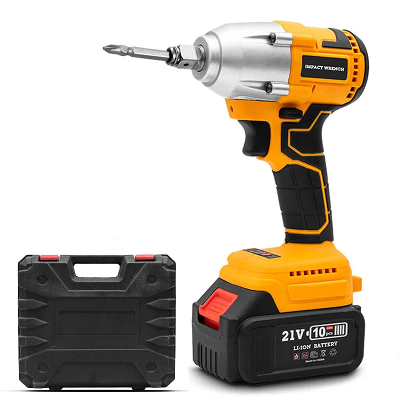 Cordless Electric Screwdriver Multi Head Drill Set Brushless Motor Drill Driver Battery Powered 21v  Electric Impact Wrencher