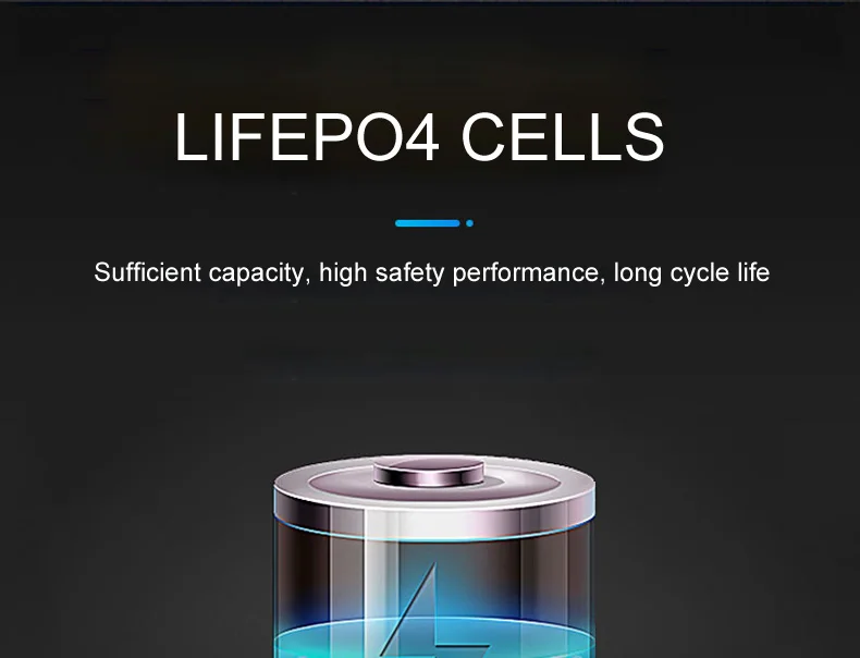 Lifepo4 Lithium Ion Battery Long Cycle Life Recharge 12V 100Ah 14.8V For Boat Golf Cart/Cars/RV/Power Tools/Electric Drills