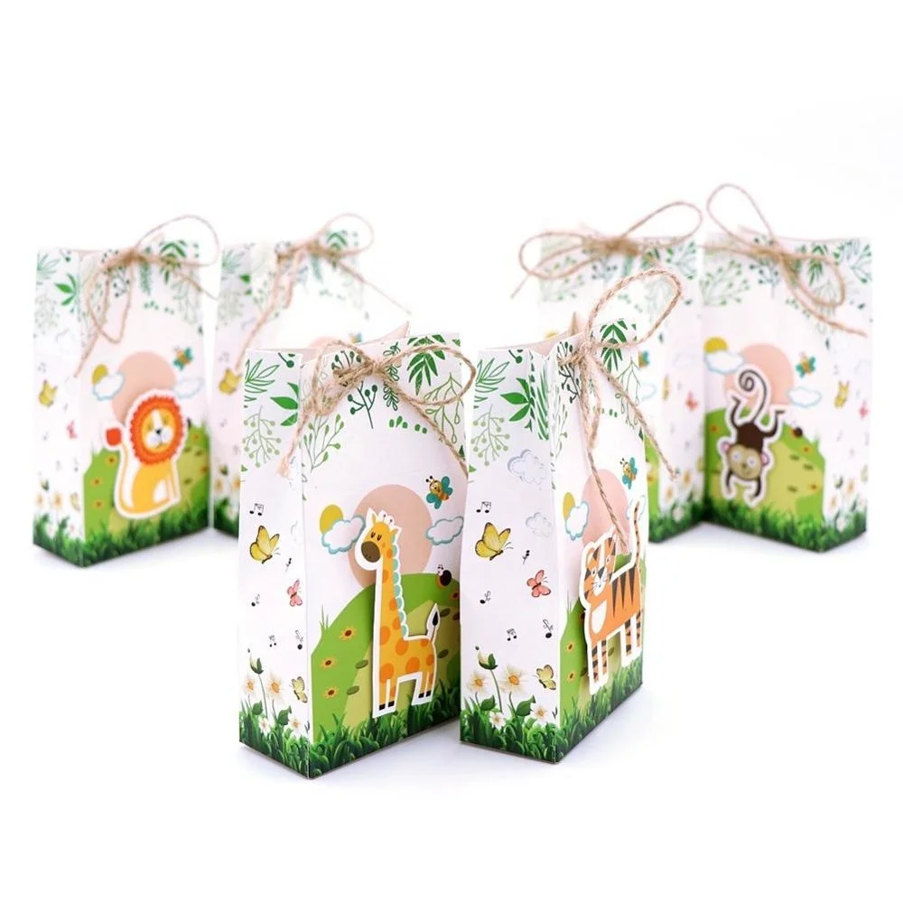 OurWarm High Quality Accessory In Kids Birthday Baby Shower Party Supplies Favor Cartoon Theme Box Gift Box