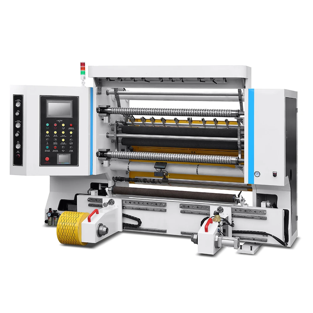 double fabric slitting machine paper roll fully automatic bopp tape slitting machine