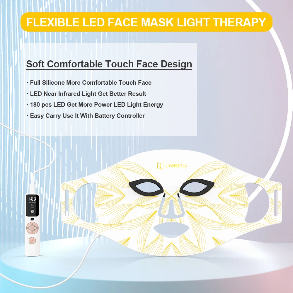 LAMOREVIA Photon rejuvenation mask instrument LED beauty mask face spectrograph beauty instrument household beauty instrument