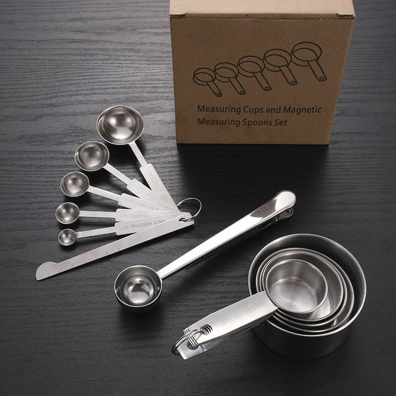 Multifunction Kitchen Coffee Scoop With Clip Stainless Steel Tea Coffee Measuring Cup