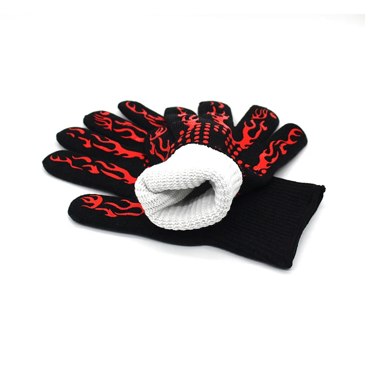 Wholesale Silicone Insulation Gloves Kitchen High Temperature Baking Fireproof Microwave BBQ Oven Heat Resistant Glove