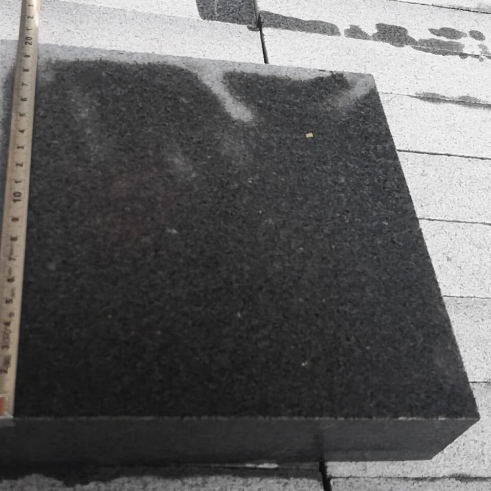 Sesame black G654 Padang Dark Granite Flamed interlock tiles amp standard kerbstone Cube Stone