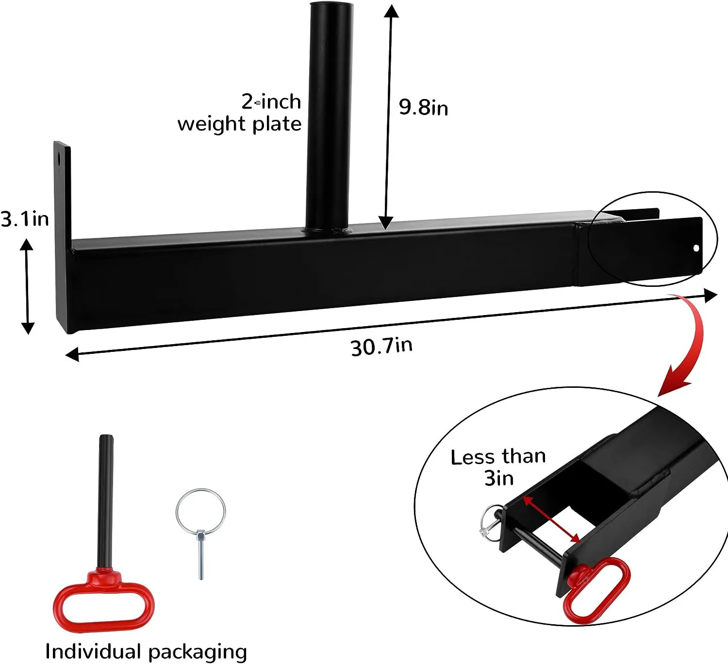 Bucks Training Power Cage Belt Squat Lever Arms For Multi-functional Workout