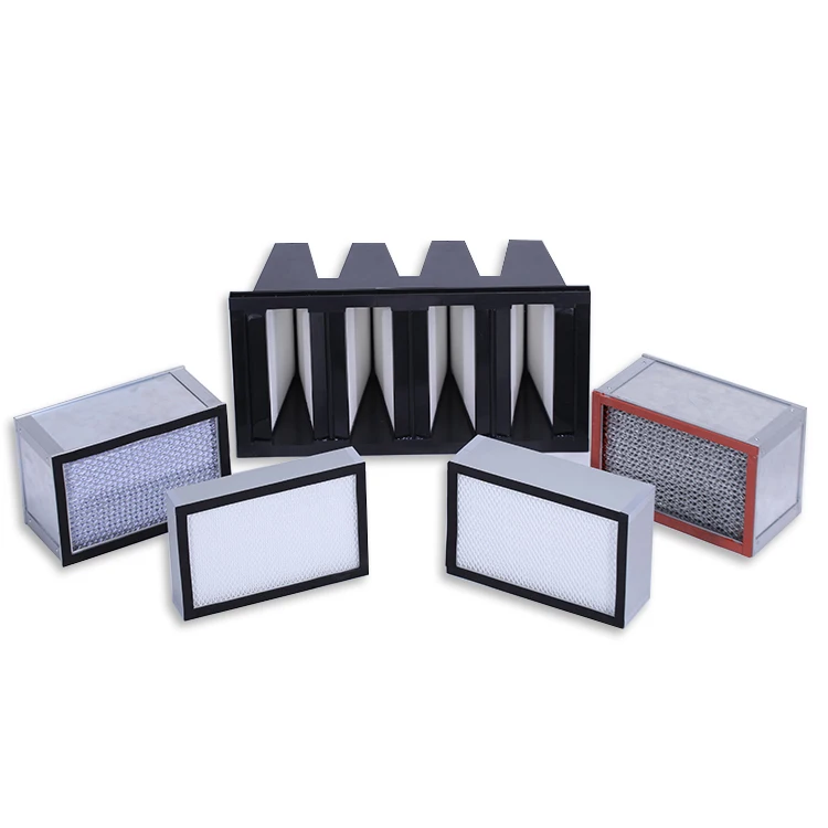 Best selling high capacity industrial H13 H14 metal frame deep pleat HEPA ULPA air filter