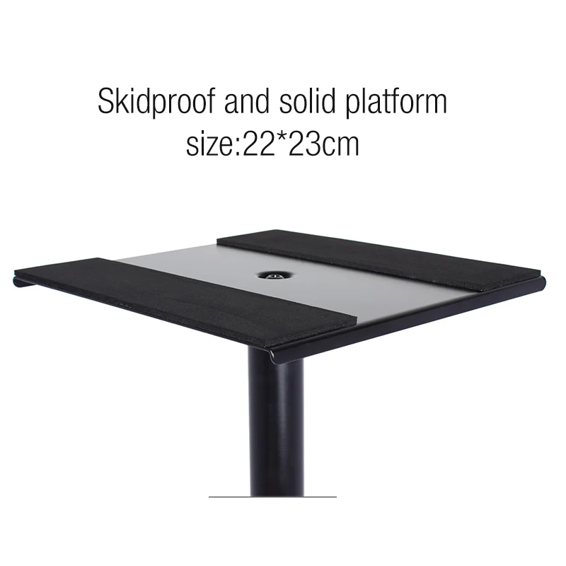 Metal heavy-duty height adjustable recording studio monitor speaker stand,  suitable for home recording studio