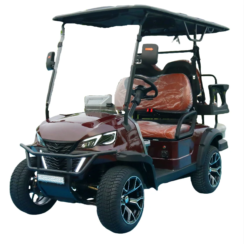 China Factory New 4 Seater Off-Road Electric Golf Cart Equipped With Lithium Battery Energy Saving Cheap And Durable