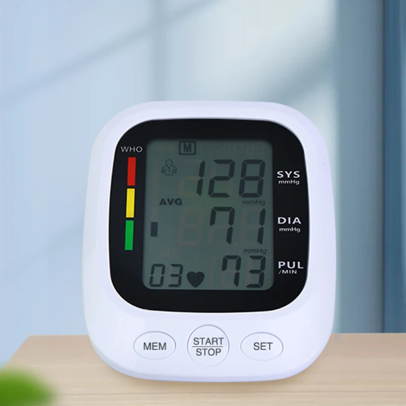Large LCD Factory Yonker Automatic Digital Smart sphygmomanometer meter Upper Arm blood pressure bp monitor