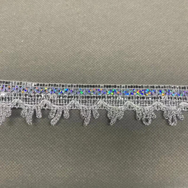 ZSY 3cm New Design DIY Clothing Sewing Gold Braided Sequined Lace Trimming For Hat Decoration Guipure Trim