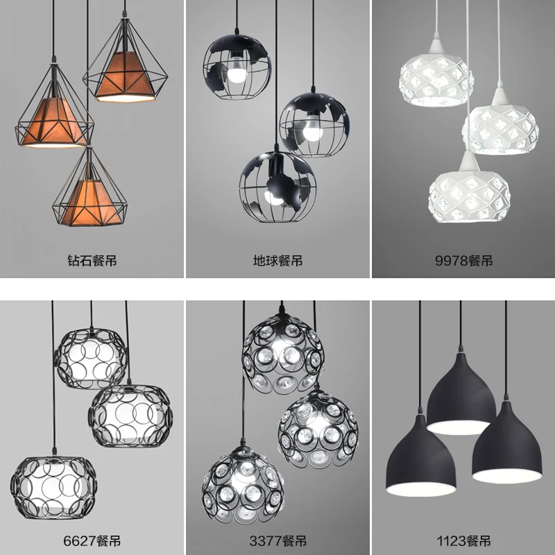 Simple restaurant chandelier lampshade shell creative wrought iron lampshade cafe bar aisle lighting accessories pendant light