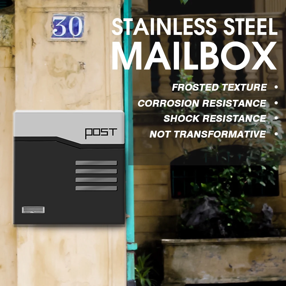 modern outdoor mailboxes residential Houses Outdoor metal wall mounted mailbox mail post