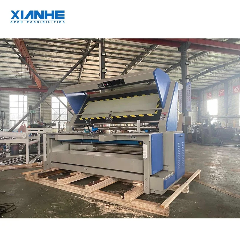 Fabric material roll inspection and rewinding fully automatic machine