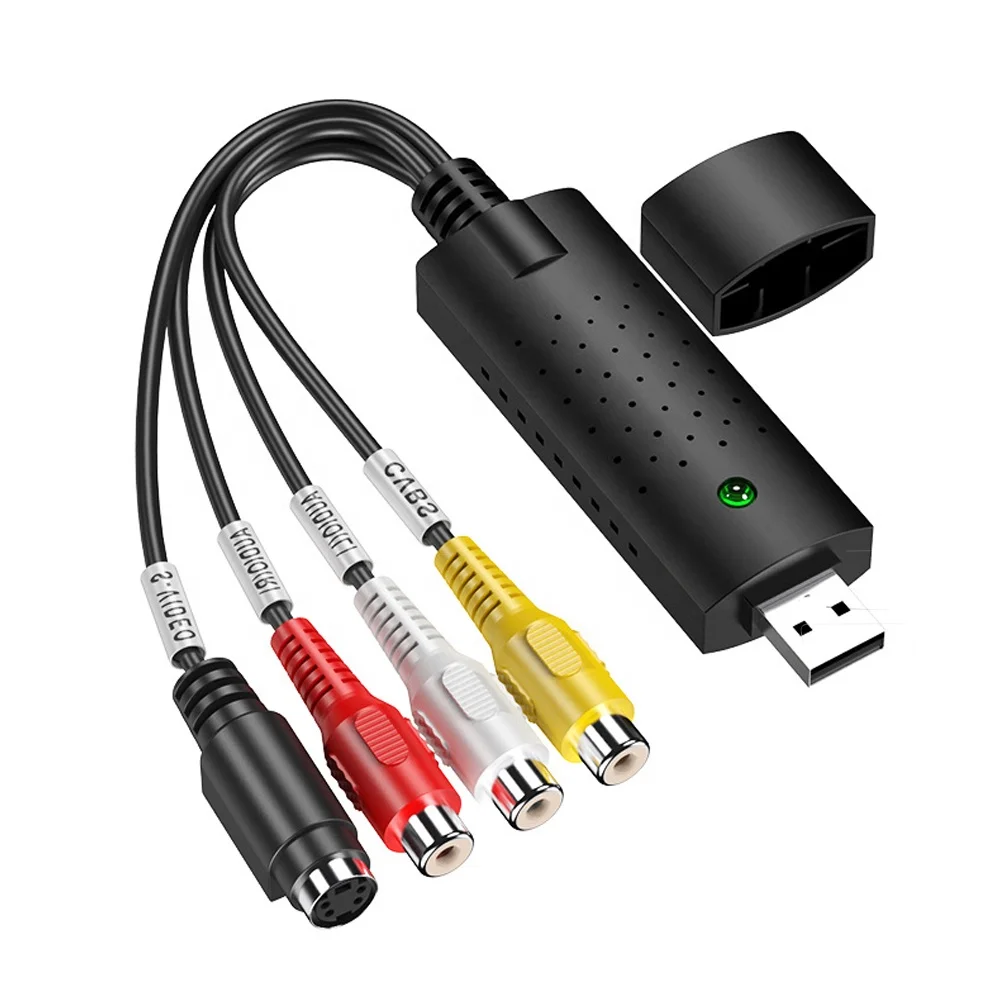 RCA-USB карта видеозахвата Композитное устройство S-Video Capture поддерживает все форматы видео