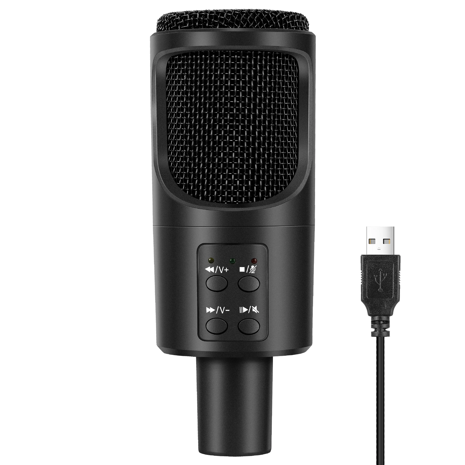 Professional USB Wired headset Condenser Microphone Skype conference Studio Recording singing Microphone