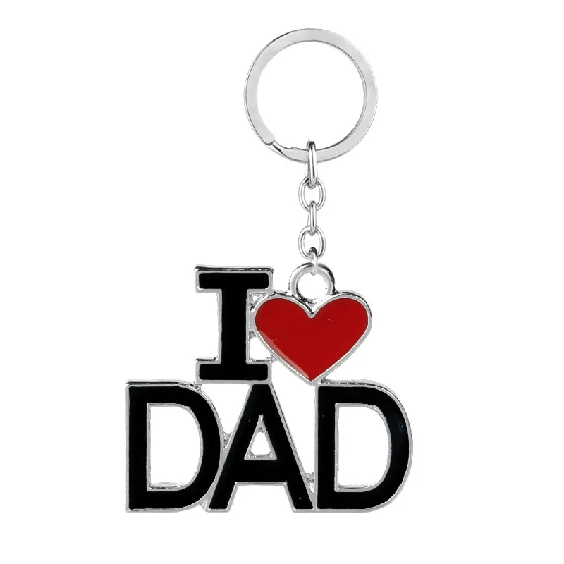 Promotion gift mothers day gift fathers day gifts customized keychain metal designers love letter key chain