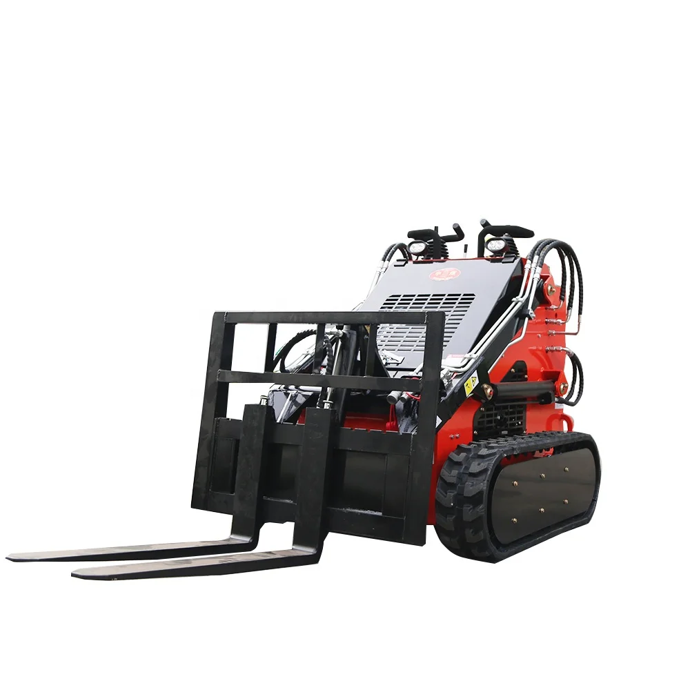Hot Sale Small Electric Skid Steer Backhoe Loaders Tractor Attachments Hydraulic Mini Skid Steer Loader With CE