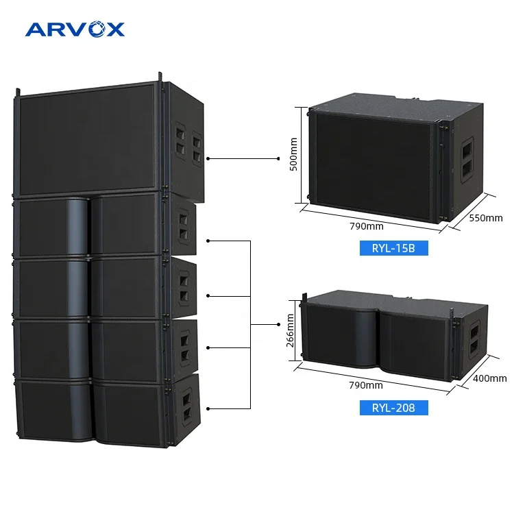212 cheap passive pa loudspeaker pro audio dj sound system two way dual 8 inch professional line array
