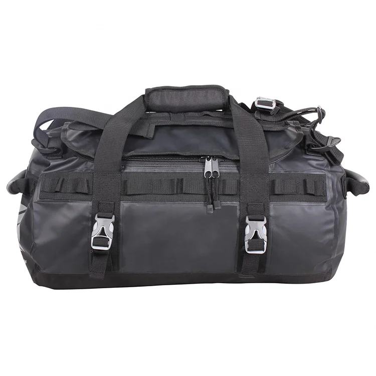 Custom logo large small nylon canvas waterproof backpack black foldable gym sports men womens travel duffel bags