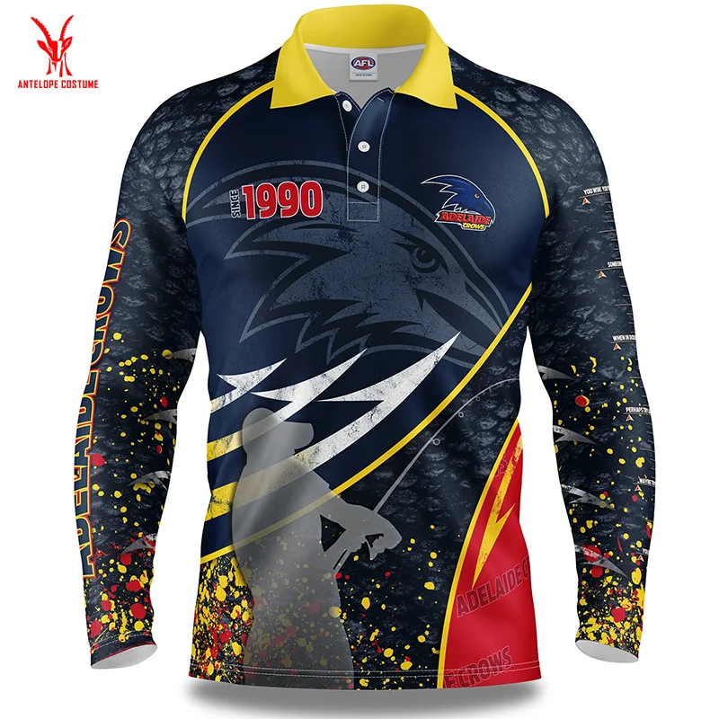 
New Arrival Light Blue Long Sleeve Marlin Fishing Shirts Quick Dry Fishing Clothing Unisex 