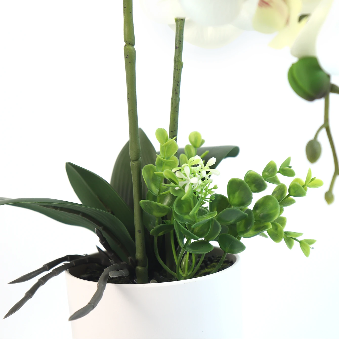 Artificial Flower Plant Orchid Pot Bonsai 447g Home Party Meeting Hotel Outdoor Decoration