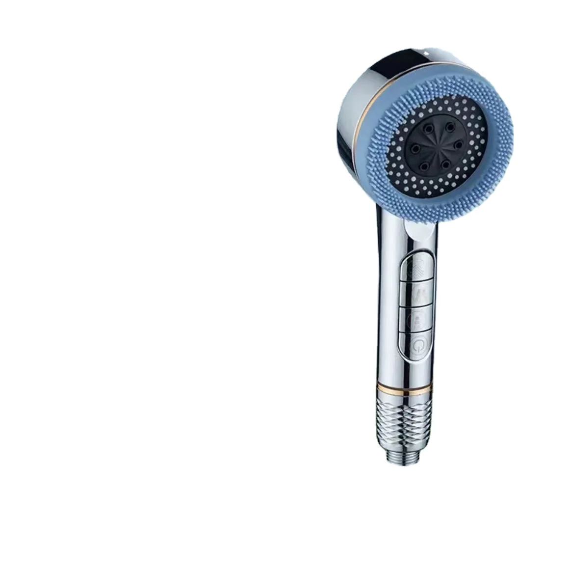 2024 New Multifunction Powerful Chrome Polished Plastic Chrome Handheld Brush Shower Head Filter Household Bath Traditional