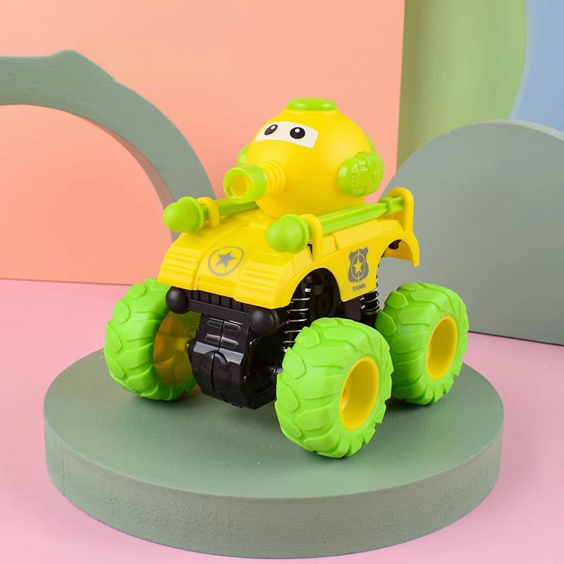 New Arrival Products of  Tank Dual Inertia Stunt off-Road Car With Plastic Press To Launch The Missile Toys For Kids