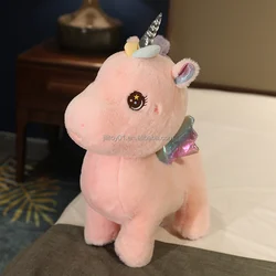 aixini 9.8 inch wholesale unicorn plush toy pillow stuffed animal gift for kids soft