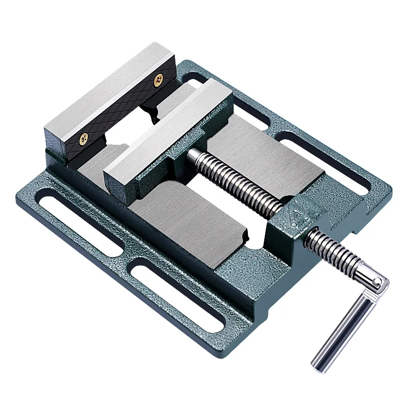 Household work small vise fixed bench vise drill press clamp 2.5/3/4/5/6 inch clamp American flat nose pliers