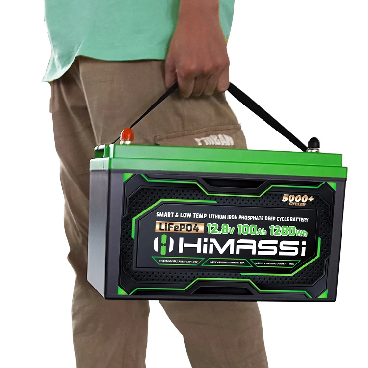 Himax 12,8 В 100Ah перезаряжаемая литиевая батарея LiFePO4 pack 0.5C разрядка ABS чехол для солнечной энергетической системы