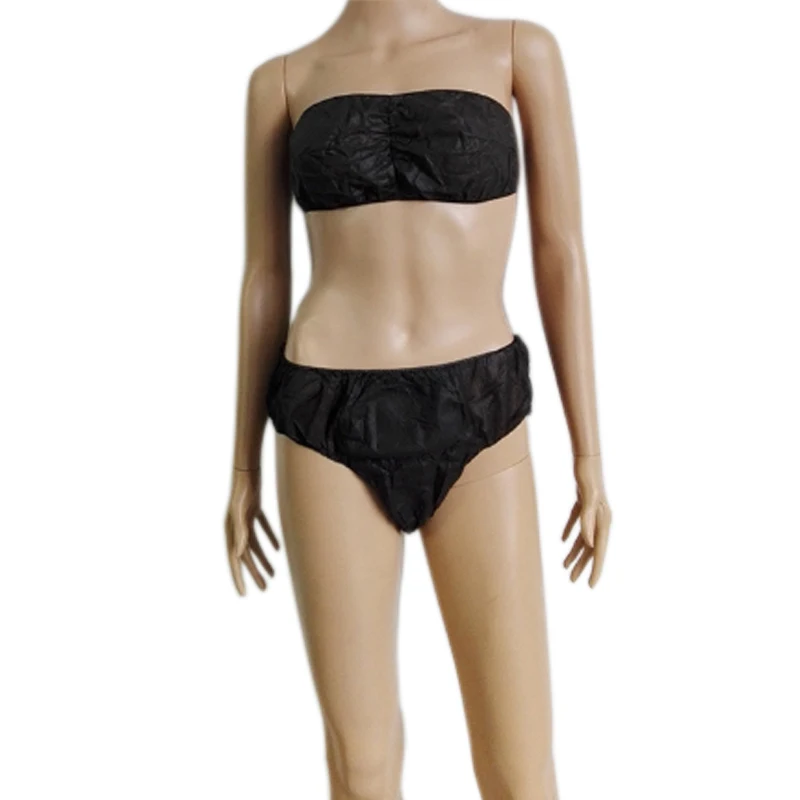 Beauty Salon Wholesale Sexy G-String Low Waist Women Underwear Disposable Panties Non woven Thongs