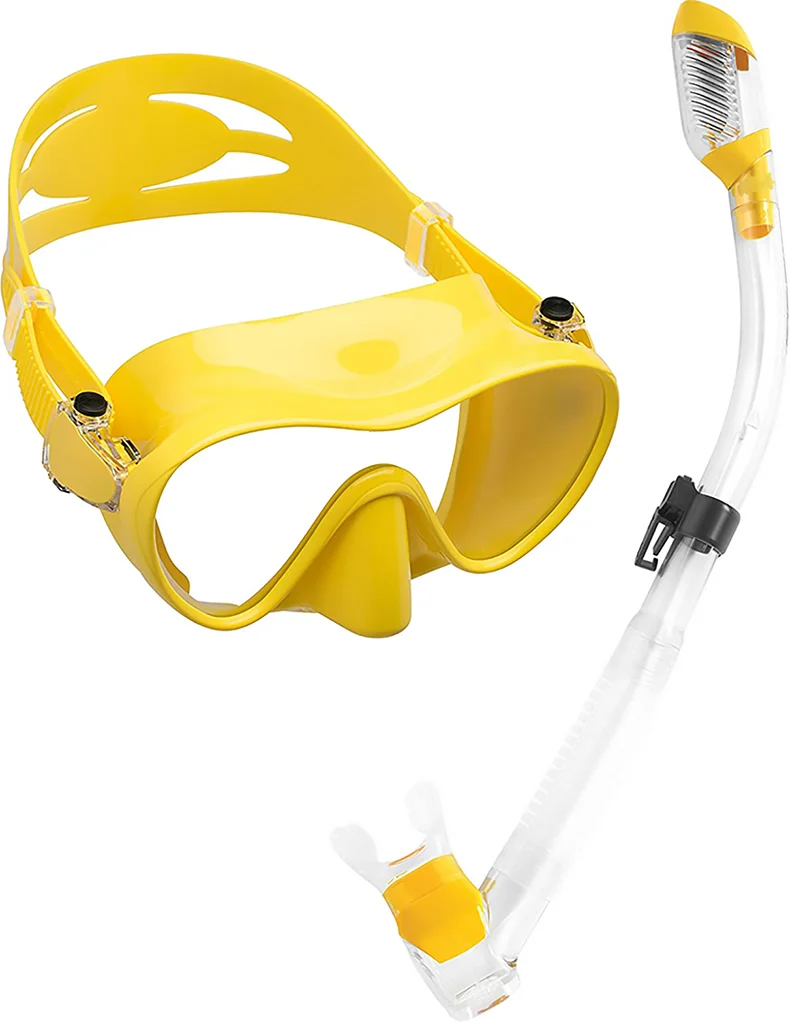 Snorkelling Mask Adult & Junior Wide View Snorkel Mask Easy Adjustable Strap Mask for Diving Snorkelling and Swimming