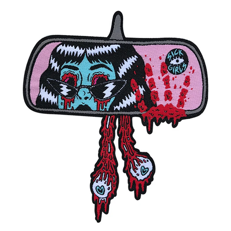 Factory free design embroidery cloth stick embroidery stick woven label heat transfer exquisite cartoon custom embroidery