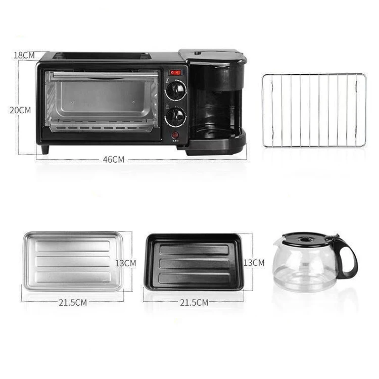 2022 Household Multifunction Breakfast Maker Machine Temperature Control Breakfast Maker 3 In 1