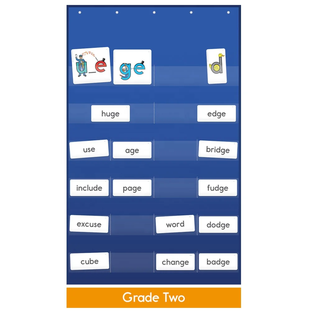 Wholesale Custom Baby Kids Learning Letters Pocket Chart For Classroom