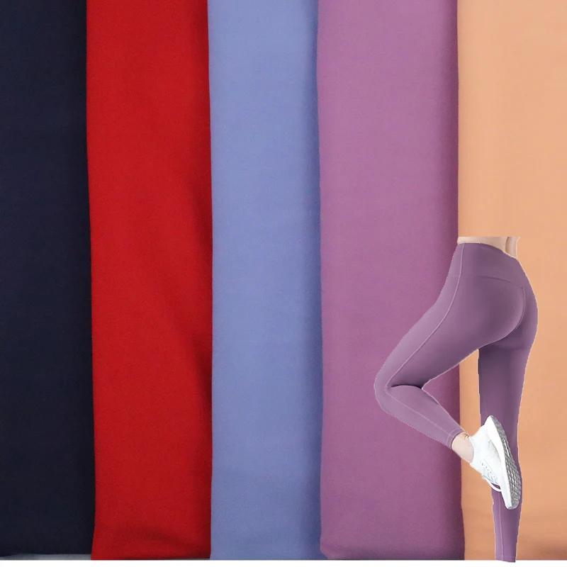 4 way stretch naked feeling two side full dull spandex30  nylon70  fabric for leggings yoga and sportswear