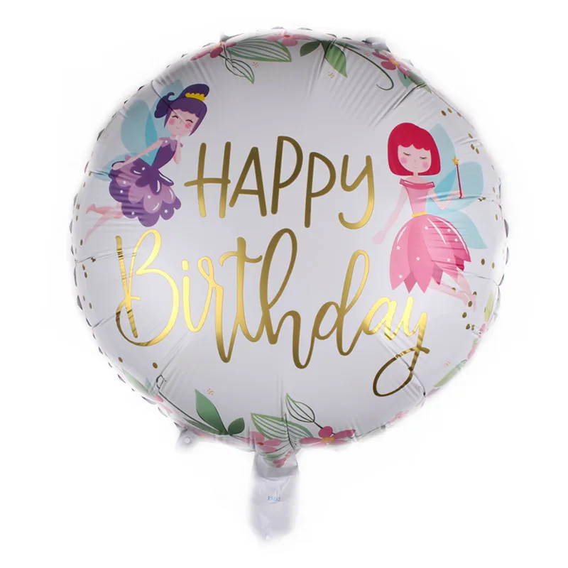 DJTSN 18 inch happy birthday aluminum film balloon baby birthday party decoration decorative balloon wholesale balloon