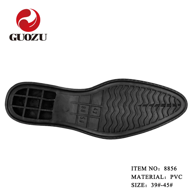 High Quality Men PVC Dress Shoe Soles Recoverable Material Formal Shoes Outsole For Sale