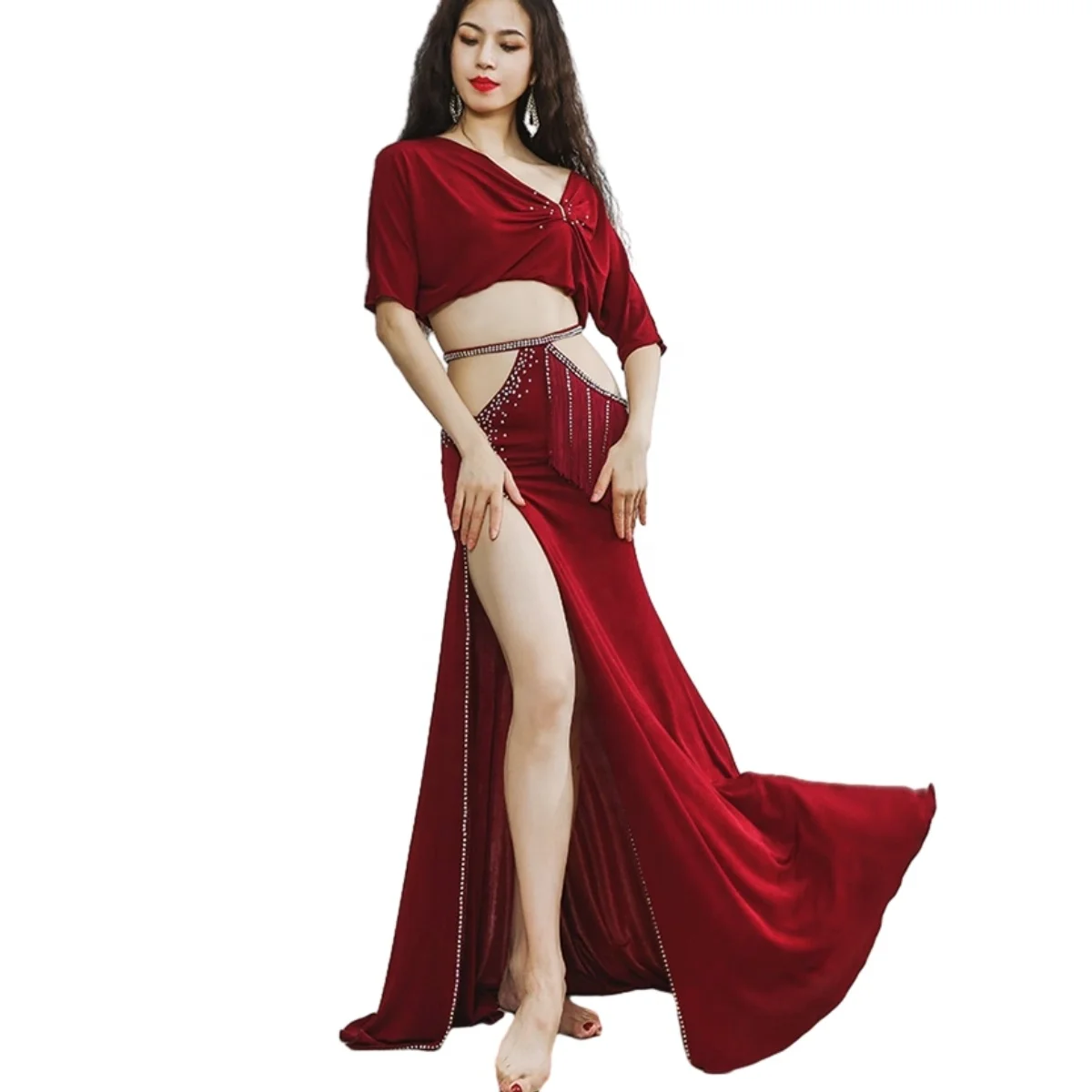 Belly Dancing Dance Costume for Women Outfits Practice Clothes Training Wear
