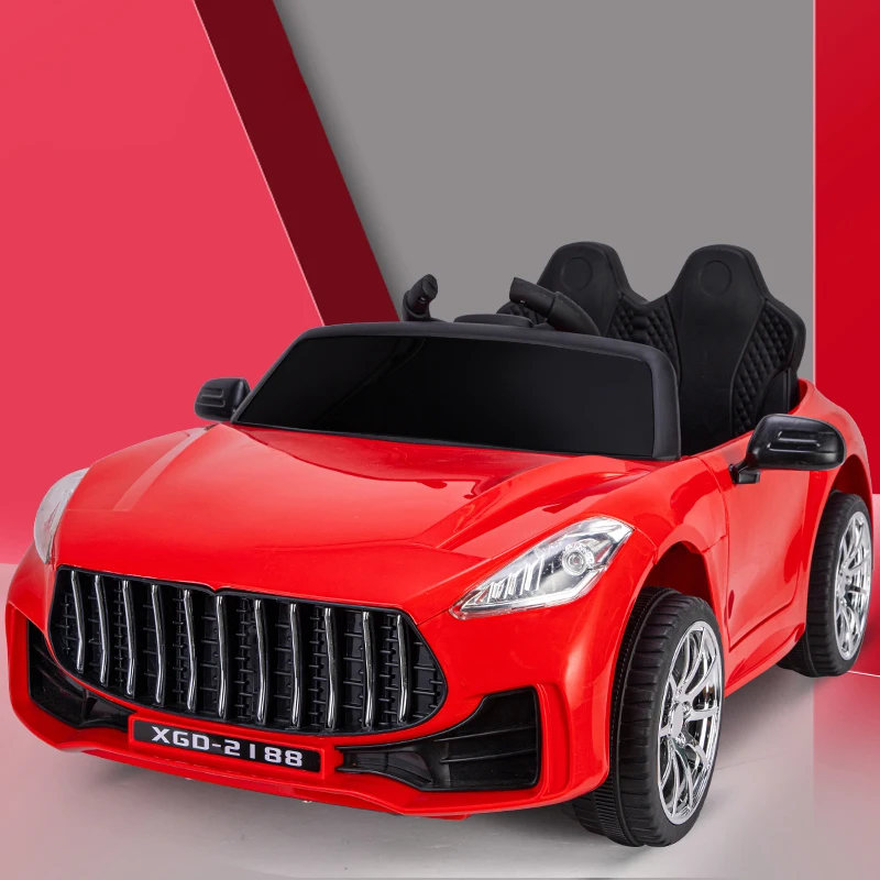 Rechargeable Battery Electric Ride-On Cars for Kids Four-Wheel Remote Control Plastic Toy for Girls and Boys