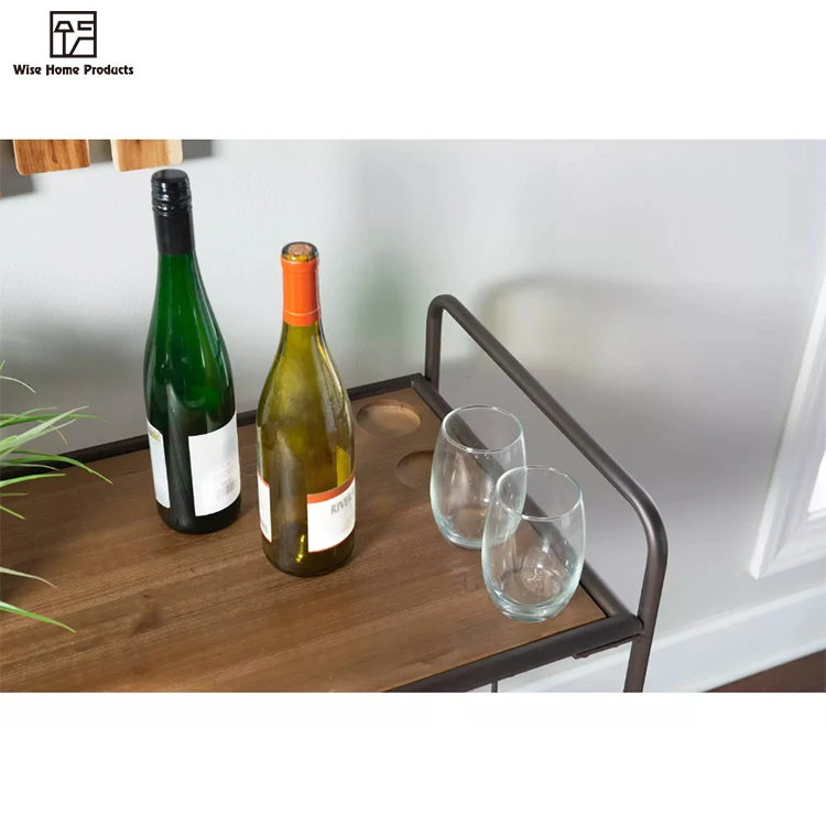 Винтажная тележка для ликера среднего века из латуни с большими колесами