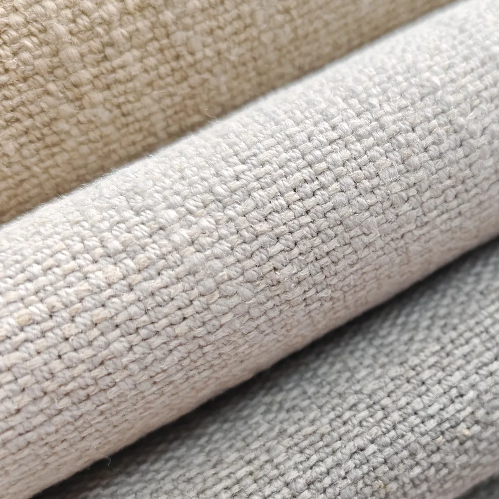 Heavyweight Organic Cotton-Linen Blend Blackout Curtain Fabric and Flax Linen Plain Style for Upholstery Online in Bangladesh