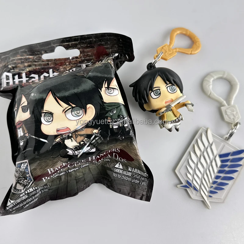 Изготовленная на заказ Мини-мультяшная цепочка для ключей таинственная Сумка-сюрприз игрушка на пластиковые ПВХ Титаны брелок игрушка с 3D-персонажем