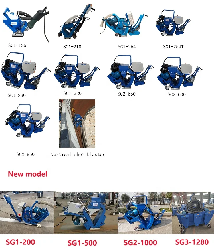 CE ISO Approved Portable Steel Plate Cleaning Shot Blasting Machine/Equipment
