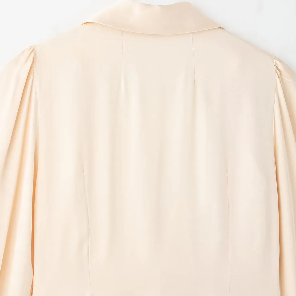 PB&ZA Women 2024 Autumn New Fashion Romantic design Blouses Vintage Long Sleeve Female Shirts Blusas Chic Tops