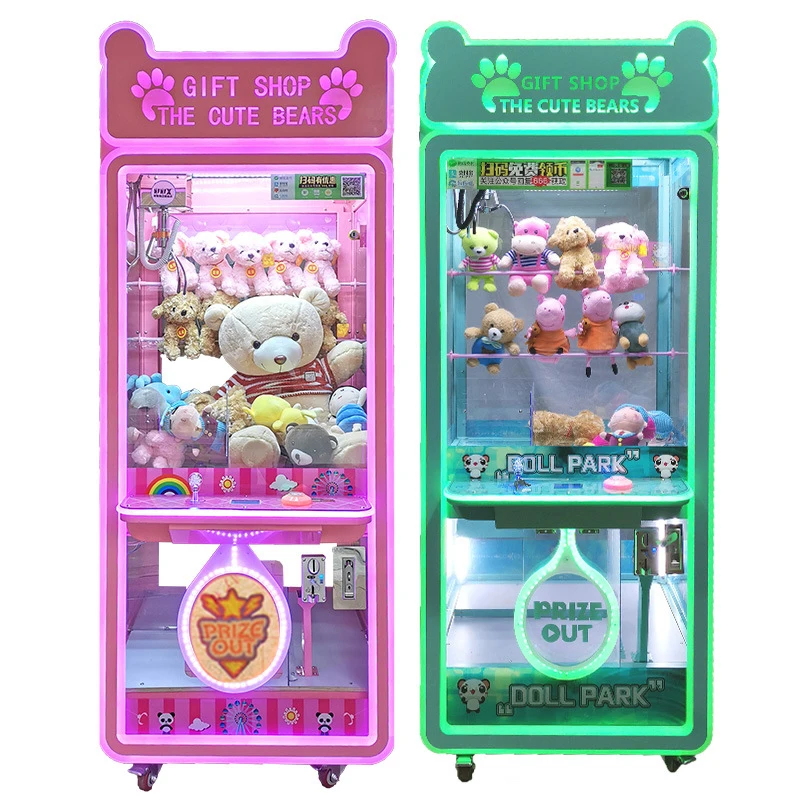 
Bubble tea plush vending toys claw crane machine 2020 prize vending game machine for kids 