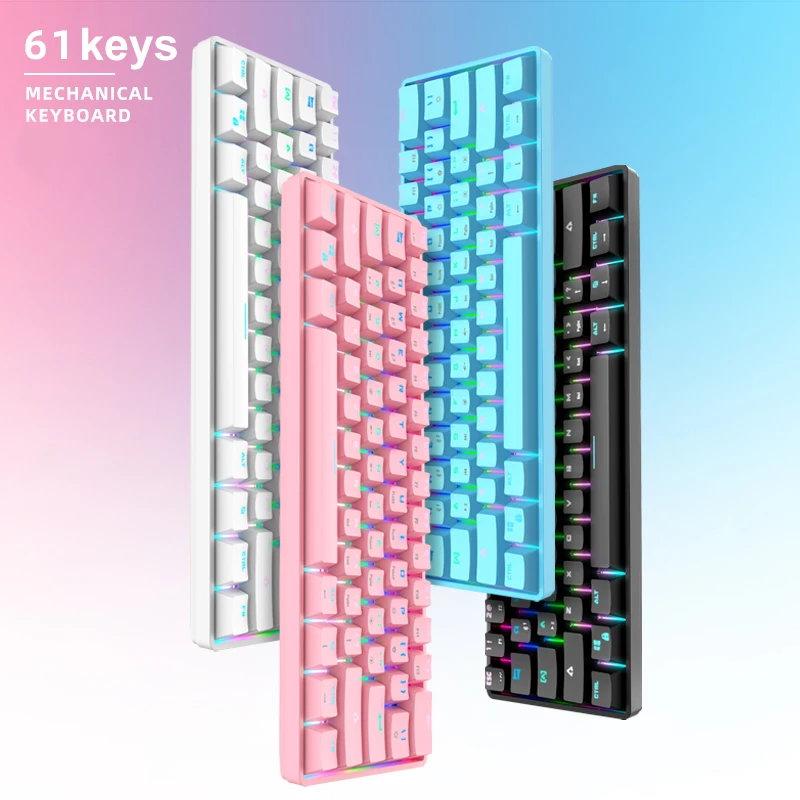 Computer Accessories Wired USB Led RGB Backlight PC Gaming Mechanical Keyboard